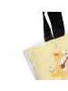 Mr. & Mrs. Panda Strandtasche Waldtiere Aloha mit Spruch in Gelb Pastell
