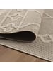 KADIMA DESIGN Teppich Outdoor Flachgewebe Berber-Muster Polypropylen Terrasse in Beige