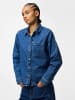 Pieces Jeanshemd in Medium Blue Denim