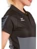 erima Six Wings Poloshirt in slate grey/schwarz