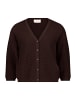 CARTOON Strick-Cardigan mit V-Ausschnitt in Dunkelbraun