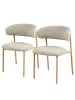 home24 Polsterstuhl PODINGTON 2er-Set in Beige