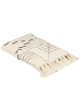 Beliani Kuscheldecke ULUYOL in Beige/Schwarz - (W) 130 x (H) 1 x (L) 170 cm