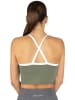Circle Five Sporttop mit integriertem BH mit leichter Stützkraft in Oliv