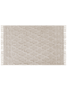 Beliani Kurzflor SULUOVA in Beige - (W) 140 x (H) 1 x (L) 200 cm