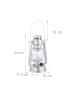 relaxdays 10x Sturmlaterne LED in Silber
