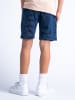 Petrol Industries Jogging-Shorts mit Allover-Muster Quiver in Blau