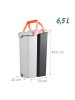 relaxdays Flachmopp-Set in Grau - 6,5 l