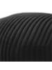 relaxdays Pouf in Schwarz - (H)25 x Ø 35 cm