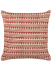 Beliani Dekokissen DEGLUPTA in Rot/Beige - (W) 45 x (H) 10 x (L) 45 cm