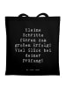 Mr. & Mrs. Panda Tote Bag Spruch Prüfungen bestehen mit Spruch in Schwarz