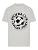 F4NT4STIC T-Shirt Football's Coming Home Paint Splatter in grau meliert
