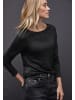 Street One Langarmshirt in schwarz silber