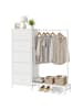 SONGMICS Garderobenständer Bellah in Weiß - (B)30 x (H)117.7 x (T)96.2 cm