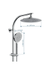 Schütte Duschset MADURA FRESH in Chrom - (L) 41 x (B) 27 x (H) 101 cm