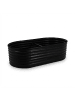 relaxdays Hochbeet in Schwarz - (B)200 x (H)60 x (T)100 cm