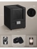 SONGMICS Uhrenbox Bridie in Schwarz - (B)16.1 x (H)18.5 x (T)14.2 cm