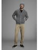 Man's World Strickjacke in schwarz melange