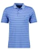 Ragman Softknit-Polo Jersey, gestreift in Blau