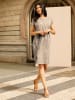 Sieh an! Jersey-Kleid in beige-taupe-bedruckt