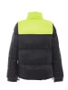 Bococa Wattierte Steppjacke in Schwarz Saure Limette