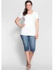 sheego Caprijeans in blue denim
