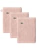 Lacoste Waschlappen 3er Pack in Rosa