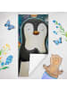 Mr. & Mrs. Panda Badehandtuch Pinguin Universum Design ohne Spruch in Weiß