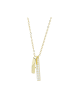 Adeliás Damen Halskette mit Anhänger – aus 925 Silber in gold
