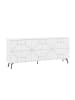 CALICOSY Sideboard mit Türen DUNE in Weiß - (W) 184  x (H) 77,4  x (L) 35  cm
