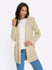 Sieh an! Longstrickjacke in beige-champagner-meliert