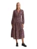 Marc O'Polo Stufenkleid mit Allover-Print relaxed in Medium Brown