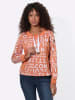 WITT WEIDEN Sweatshirt in papaya-weiß-bedruckt