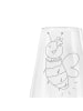 Mr. & Mrs. Panda Weißwein Glas Biene Blume ohne Spruch in Transparent