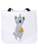 Mr. & Mrs. Panda Tote Bag Koala Geschenk ohne Spruch in Weiß