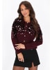 faina Women Cardigan in burgundy