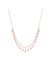 Luxenter necklace with sparkling zirconia and 18-K rose gold finish - Yaferth