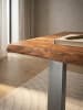 KADIMA DESIGN Schreibtisch Massivholz Baumkante, Home Office, Handarbeit