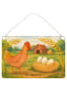 Mr. & Mrs. Panda Deko Schild Huhn Stolz Design ohne Spruch in Weiß