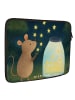Mr. & Mrs. Panda Notebook Tasche Maus Sterne Design ohne Spruch in Weiß