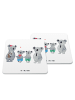 Mr. & Mrs. Panda Bierdeckel Koala Familie zwei ohne Spruch in Weiß