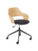 Beliani Bürostuhl NOVATO in Braun/Schwarz - (W) 45 x (H) 76 x (L) 45 cm