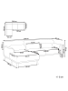 Beliani Ecksofa SIMOS in Beige/Braun - (W) 264 x (H) 80 x (L) 82 cm