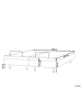Beliani Doppelbett DUKE II in Grau/Schwarz - (W) 160 x (H) 37 x (L) 200 cm