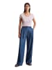 Marc O'Polo Pointelle-T-Shirt slim in Pale Lilac