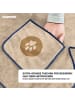 FLUFFINO FLUFFINO® Hundehandtuch Mikrofaser – 2er-Pack - 120 x 70 cm - Beige & Blau