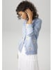 Aniston CASUAL Strickjacke in hellblau-weiß-gelb
