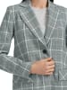 MARC CAIN Karierter Blazer mit Pattentaschen in Grau