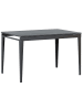 Beliani Esszimmertisch NORLEY in Schwarz - (W) 80 x (H) 77 x (L) 120 cm