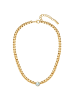 Yokoamii Kette aus Messing mit Zirkonia in gelbgold